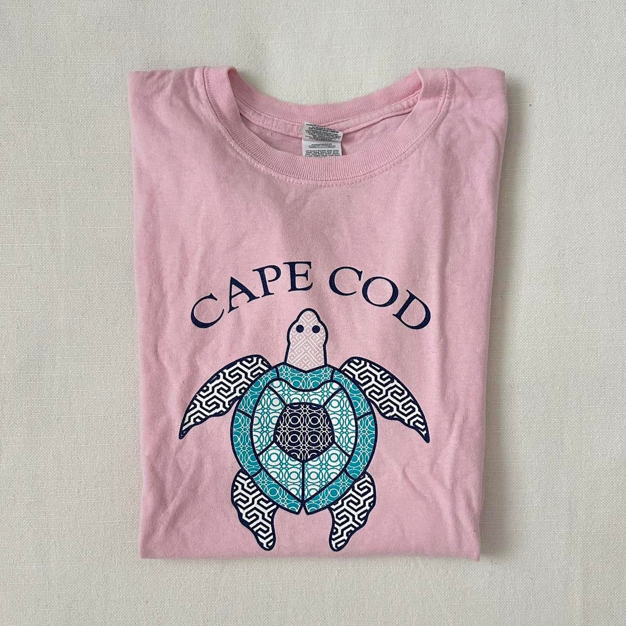 Vintage Cape Cod pink turtle vintage top ๐บ๐ธ