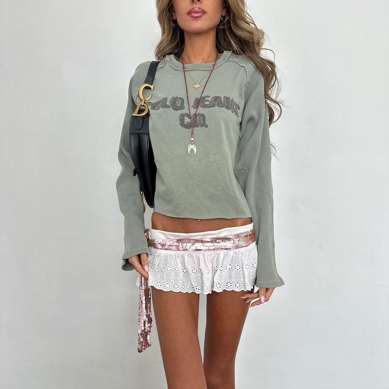 Vintage Polo Ralph Lauren long sleeve cropped top