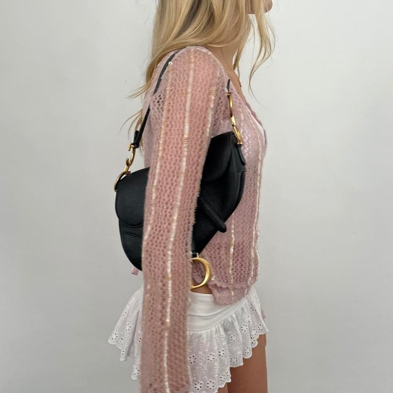 Vintage 90ās pink knit wrap top