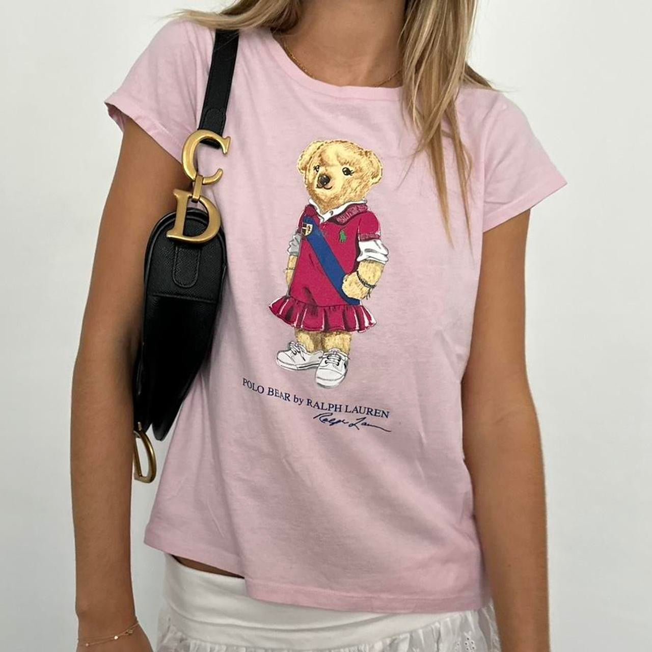 Vintage 90’s Polo Ralph Lauren pink bear tee