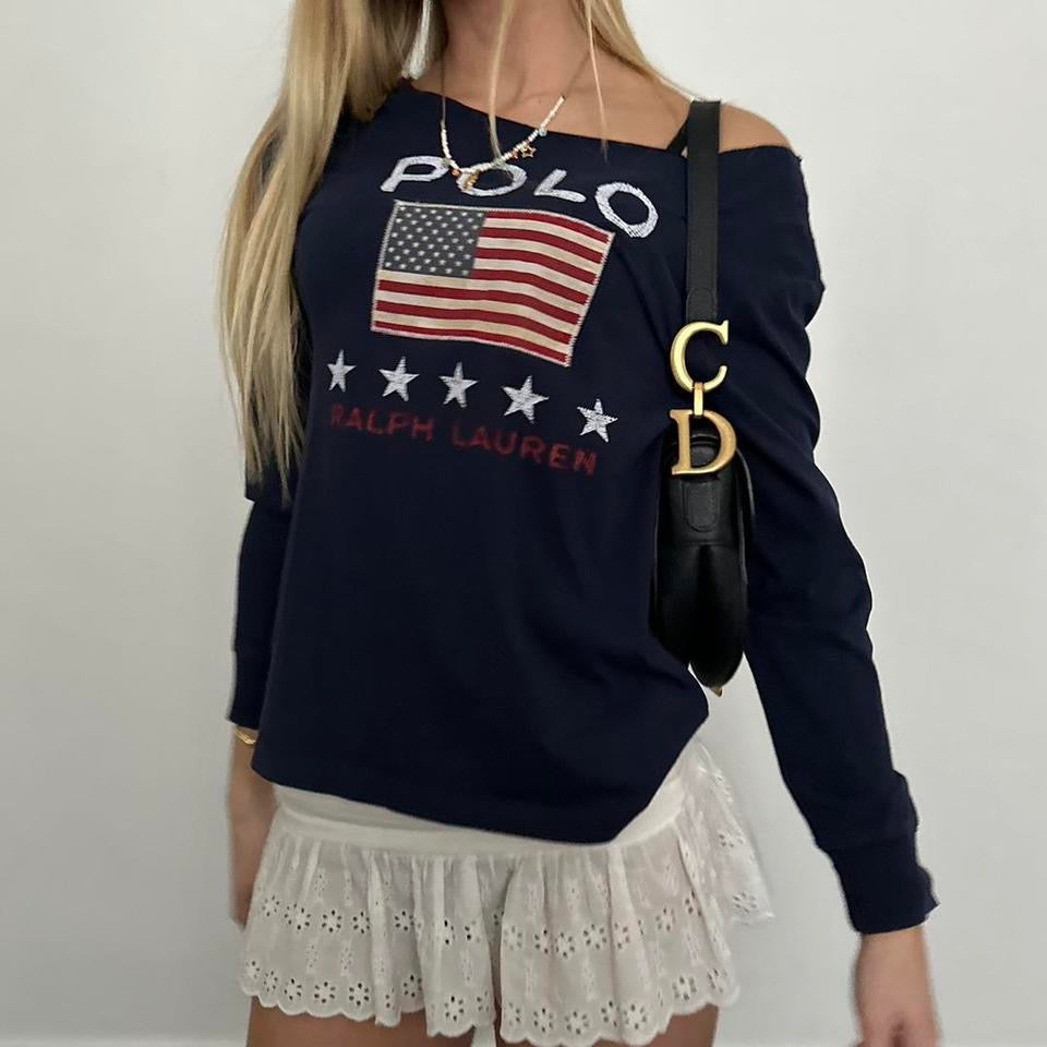 Vintage Polo Ralph Lauren graphic long sleeve top