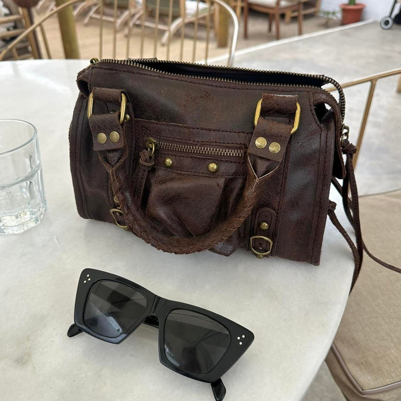 Vintage tassel brown bag