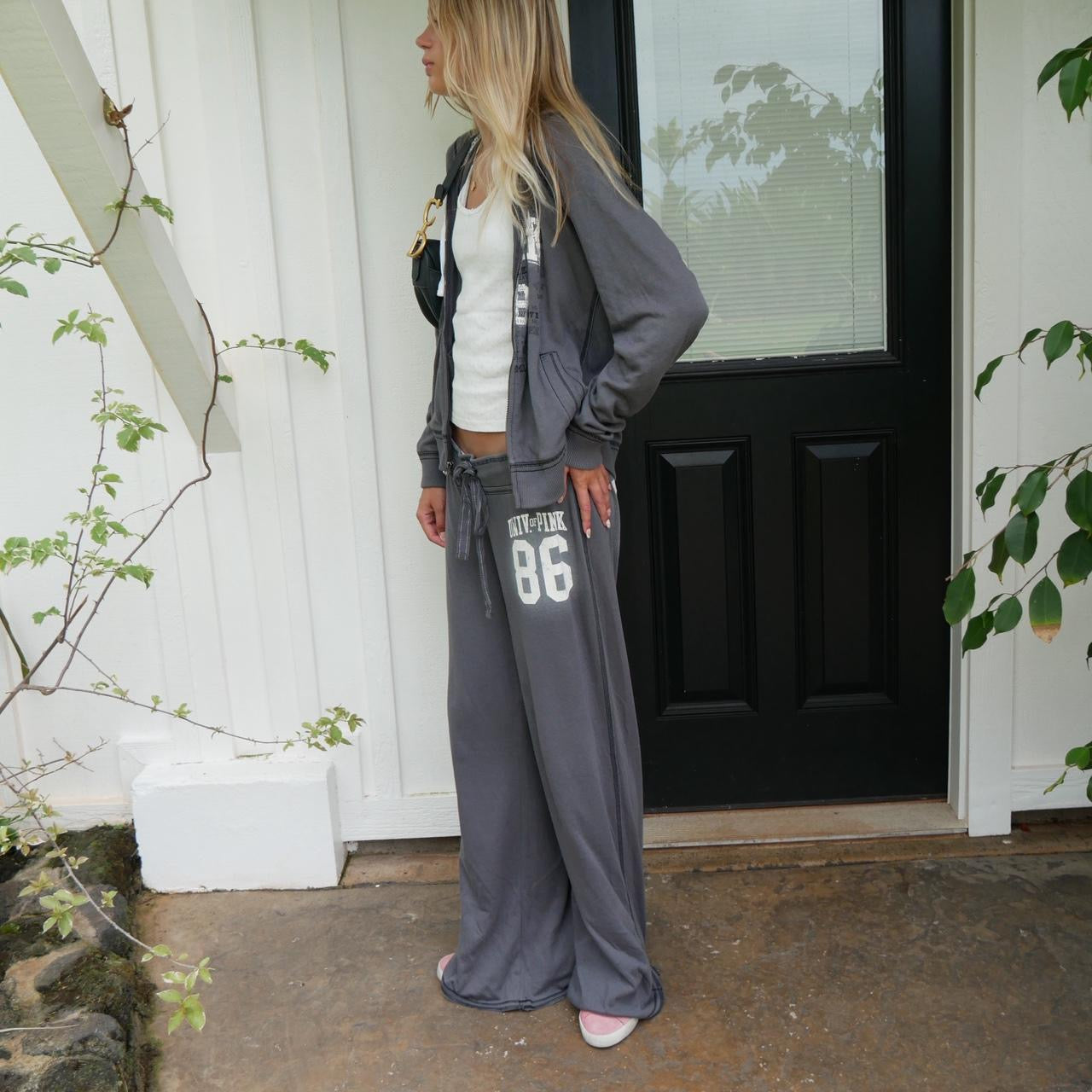 Vintage 2000’s Victorias Secret grey hoodie and sweatpants