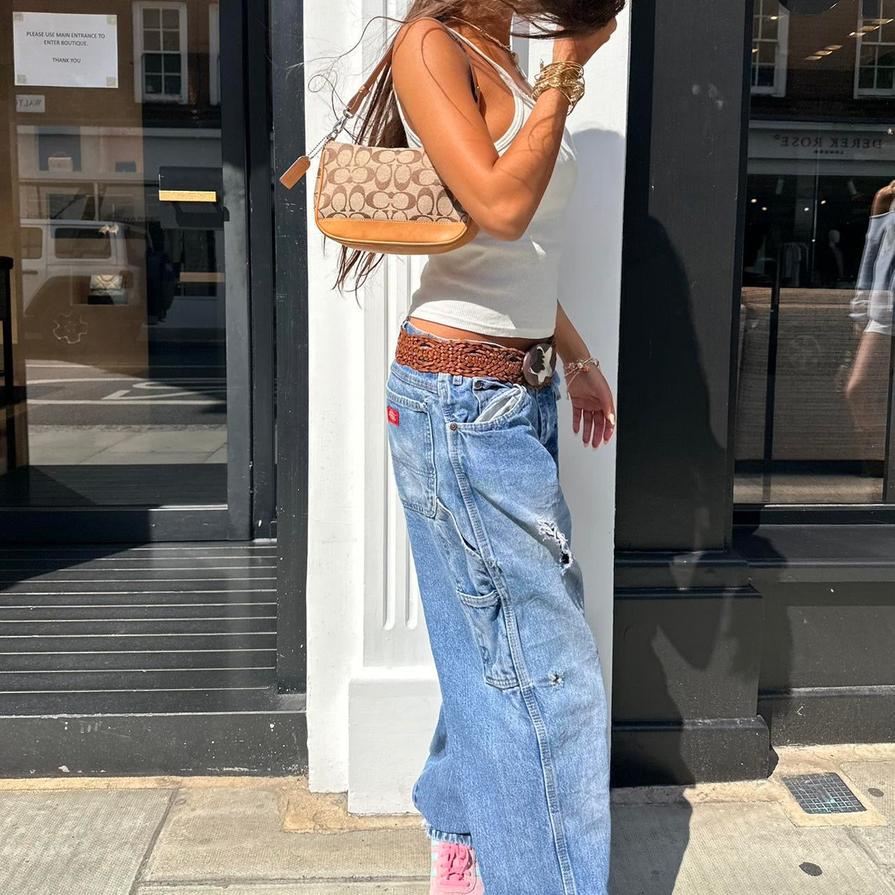 Vintage Dickies blue wash carpenter jeans š©µ
