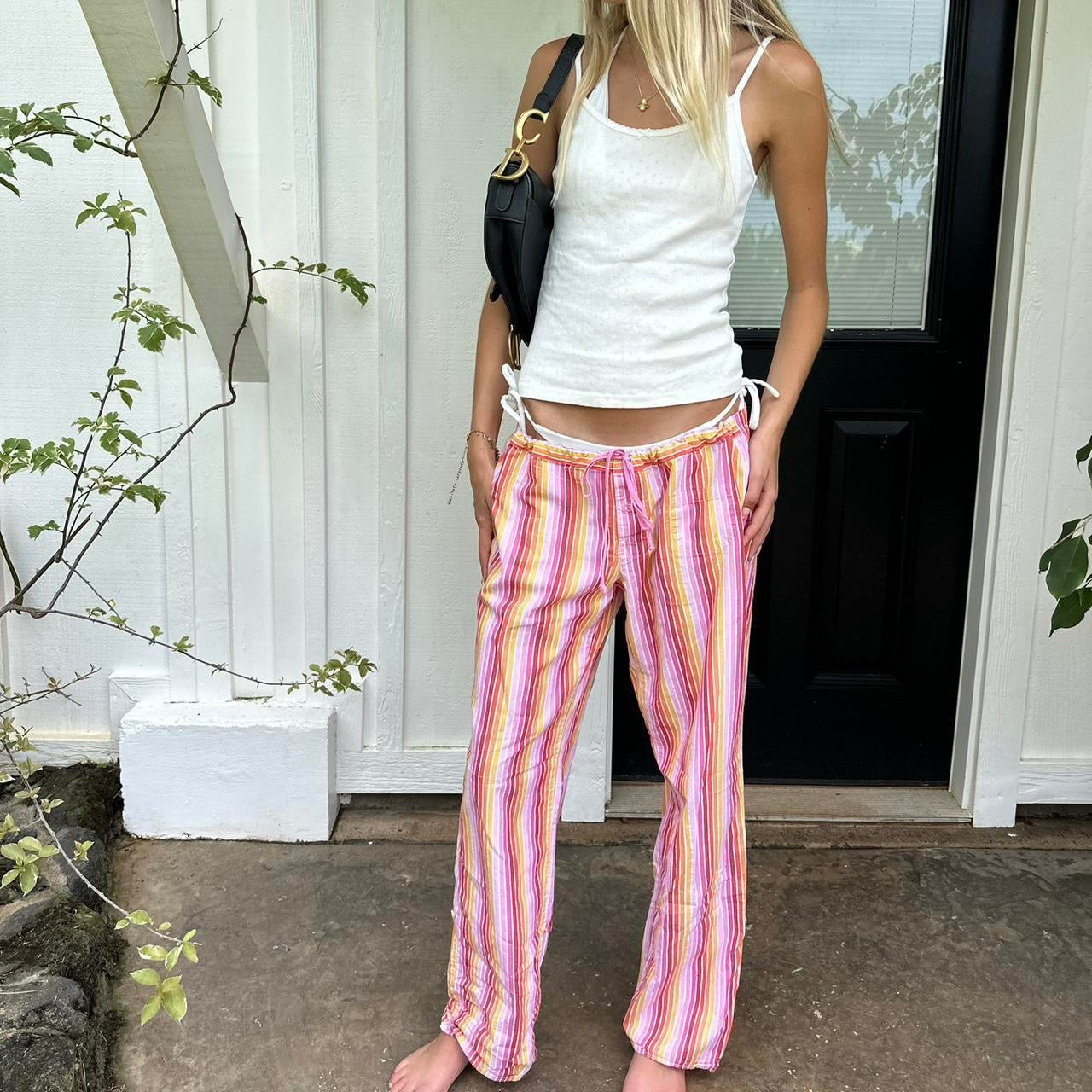 Vintage 2000’s Victoria’s Secret striped pants
