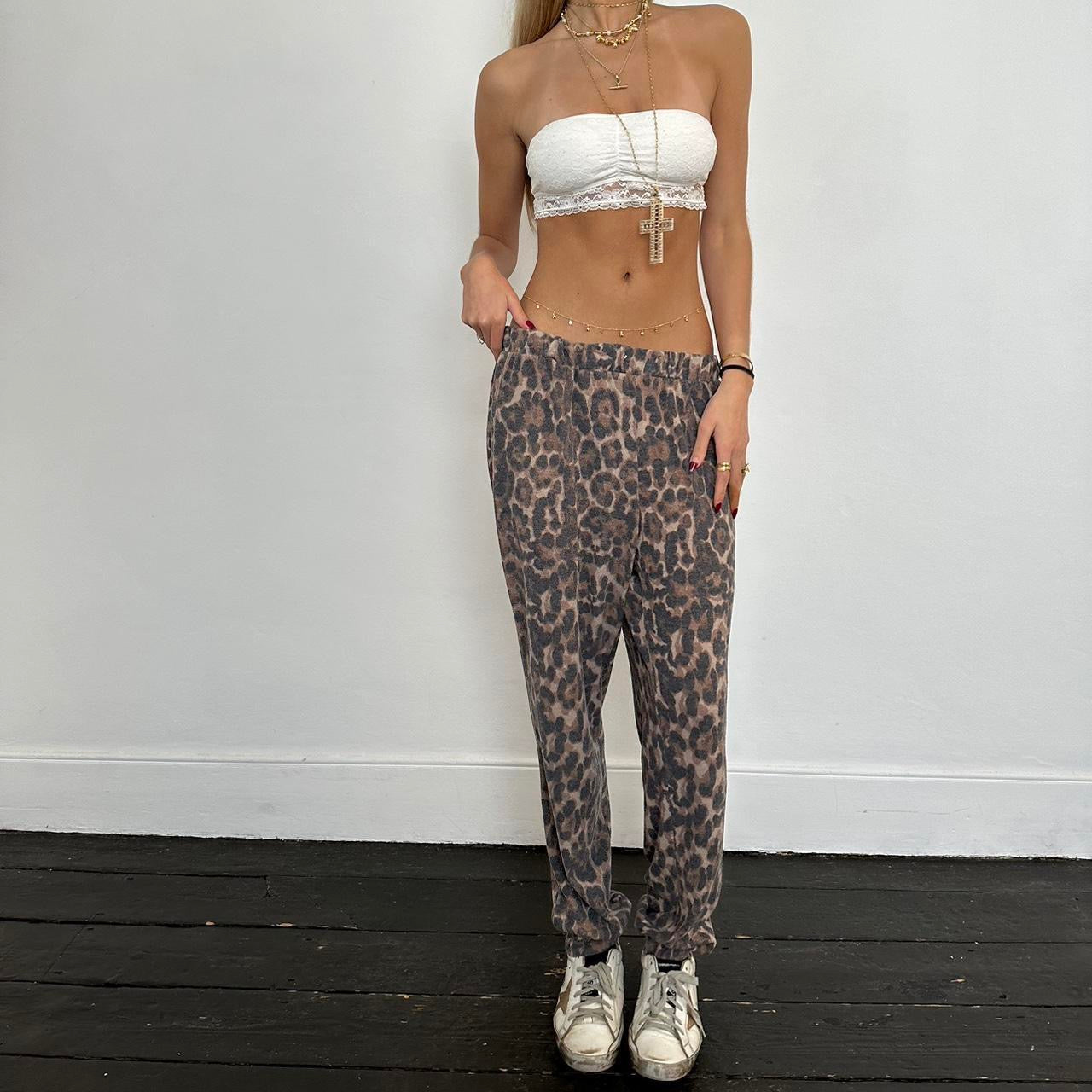 Vintage leopard print pants ๐