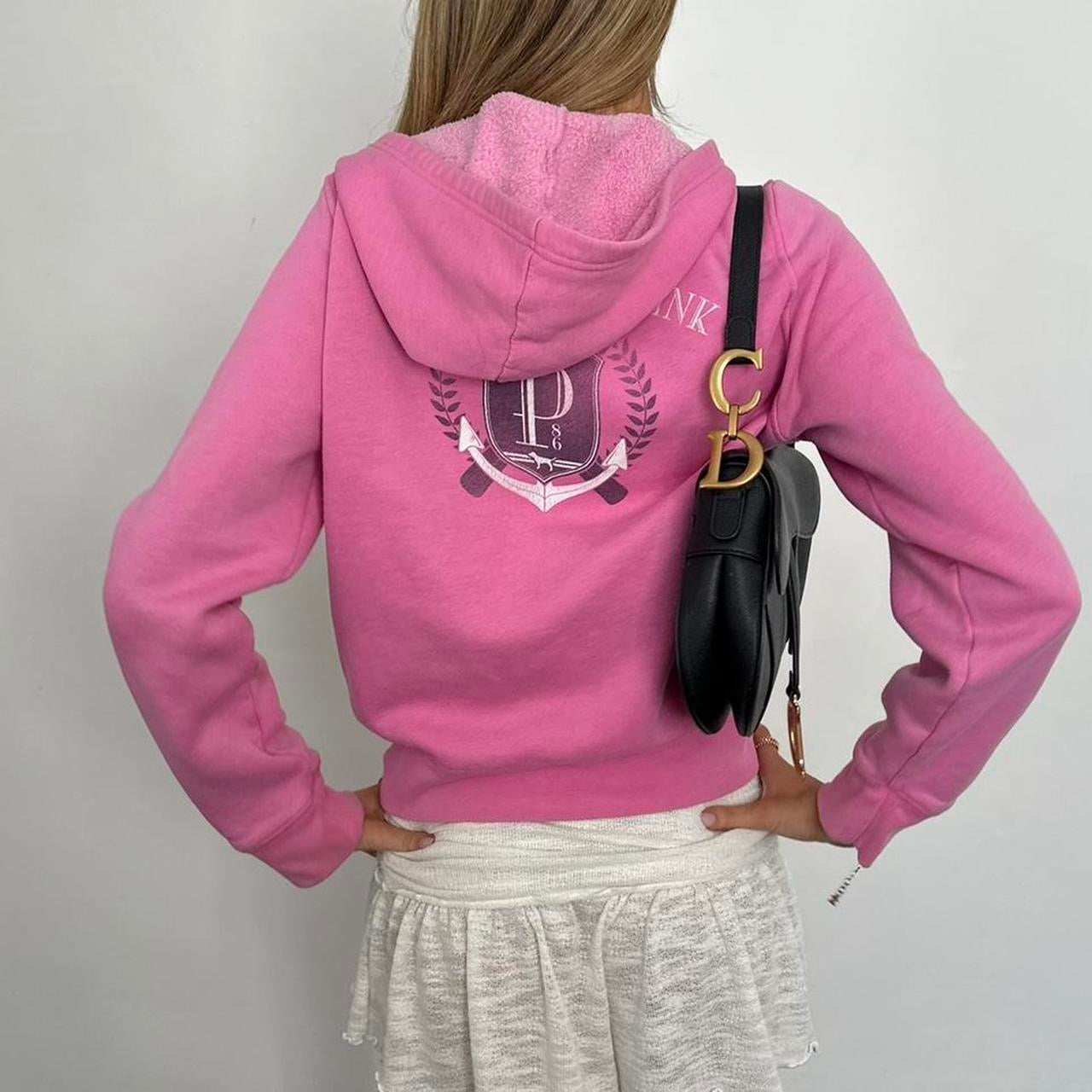 Vintage 2000s RARE Victoria’s Secret pink hoodie