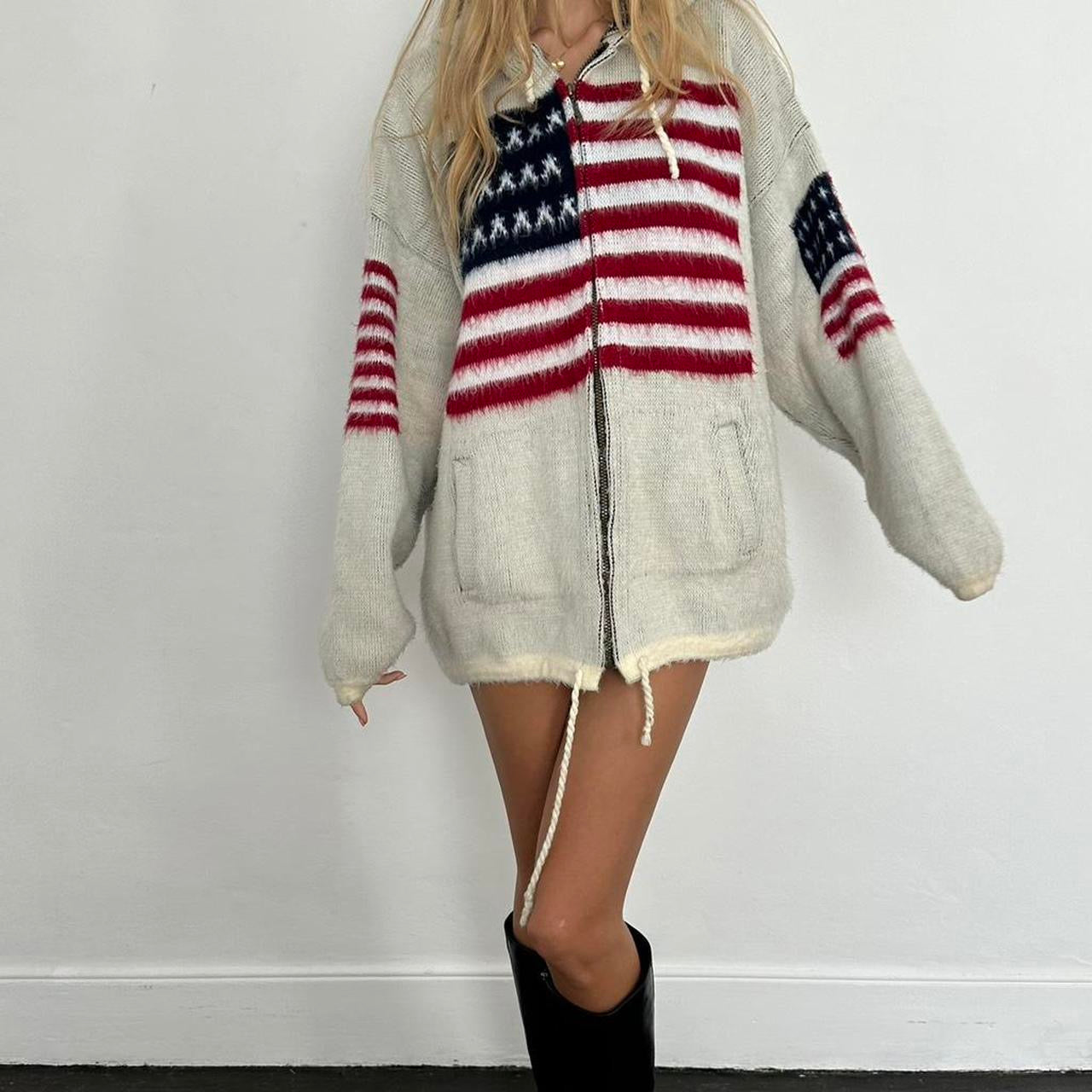 Vintage 90’s soft USA knit bomber jacket