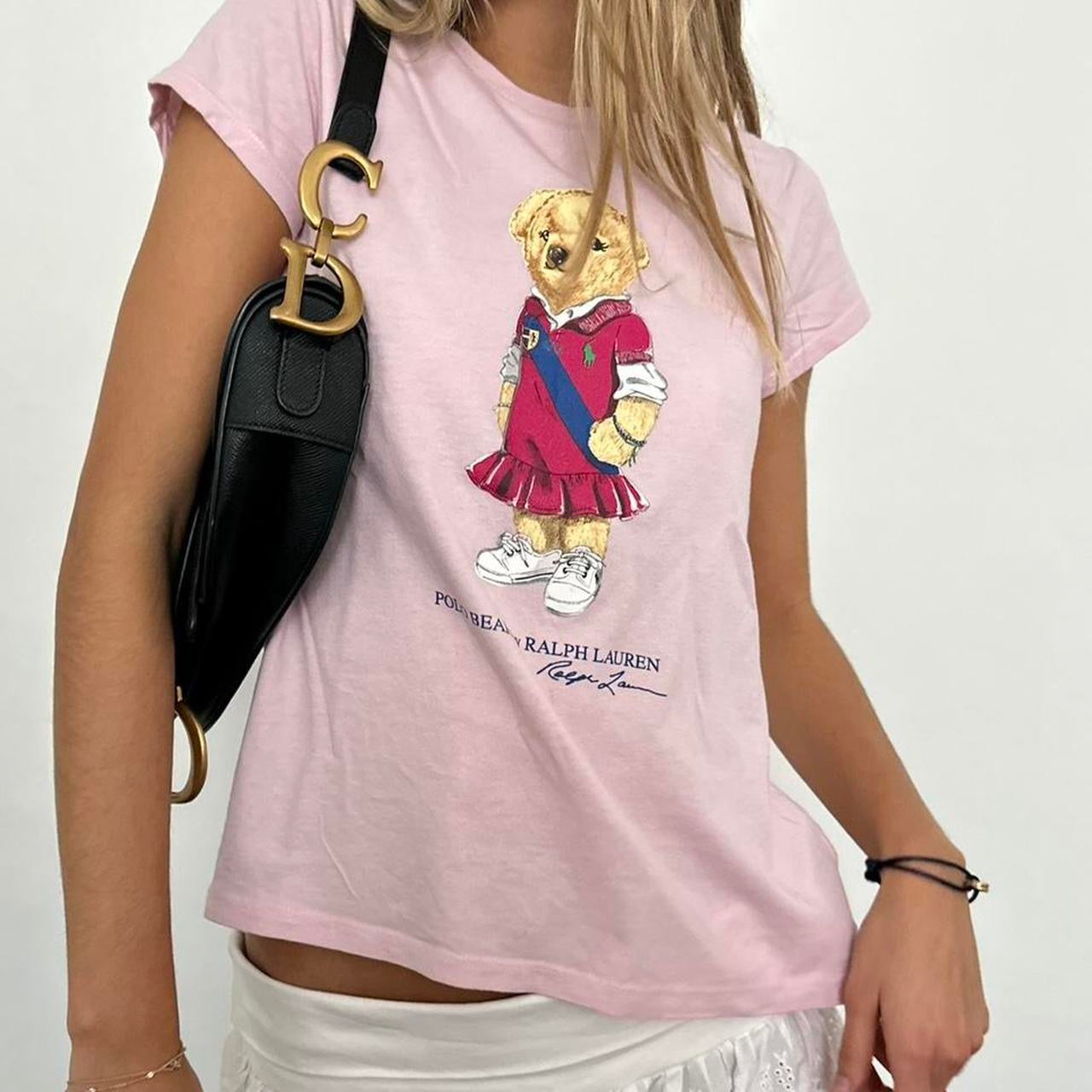 Vintage 90’s Polo Ralph Lauren pink bear tee