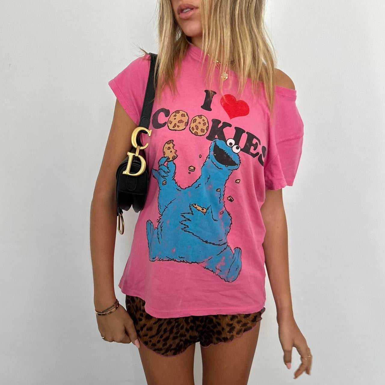 Vintage graphic pink relaxed fit top