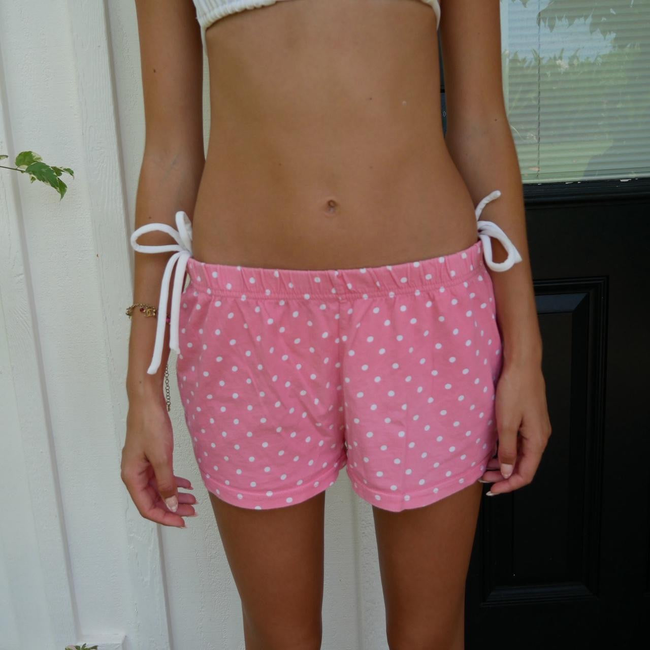 Vintage 2000’s pink polka dots shorts