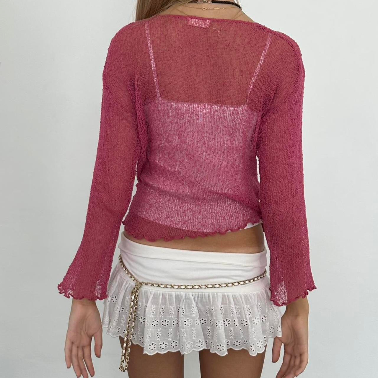 Vintage pink delicate layering top