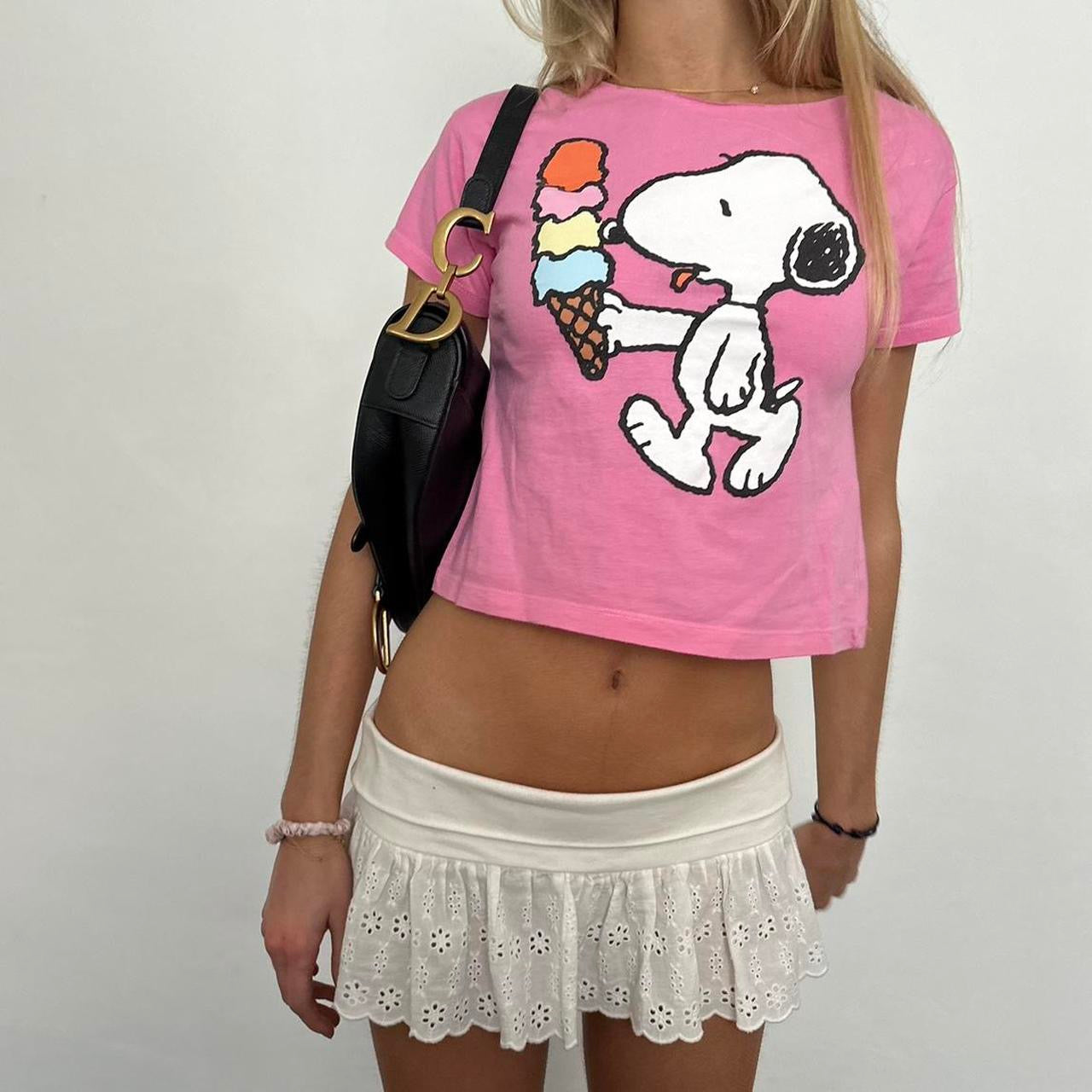 Vintage 90ās snoopy ice cream š¦ baby tee