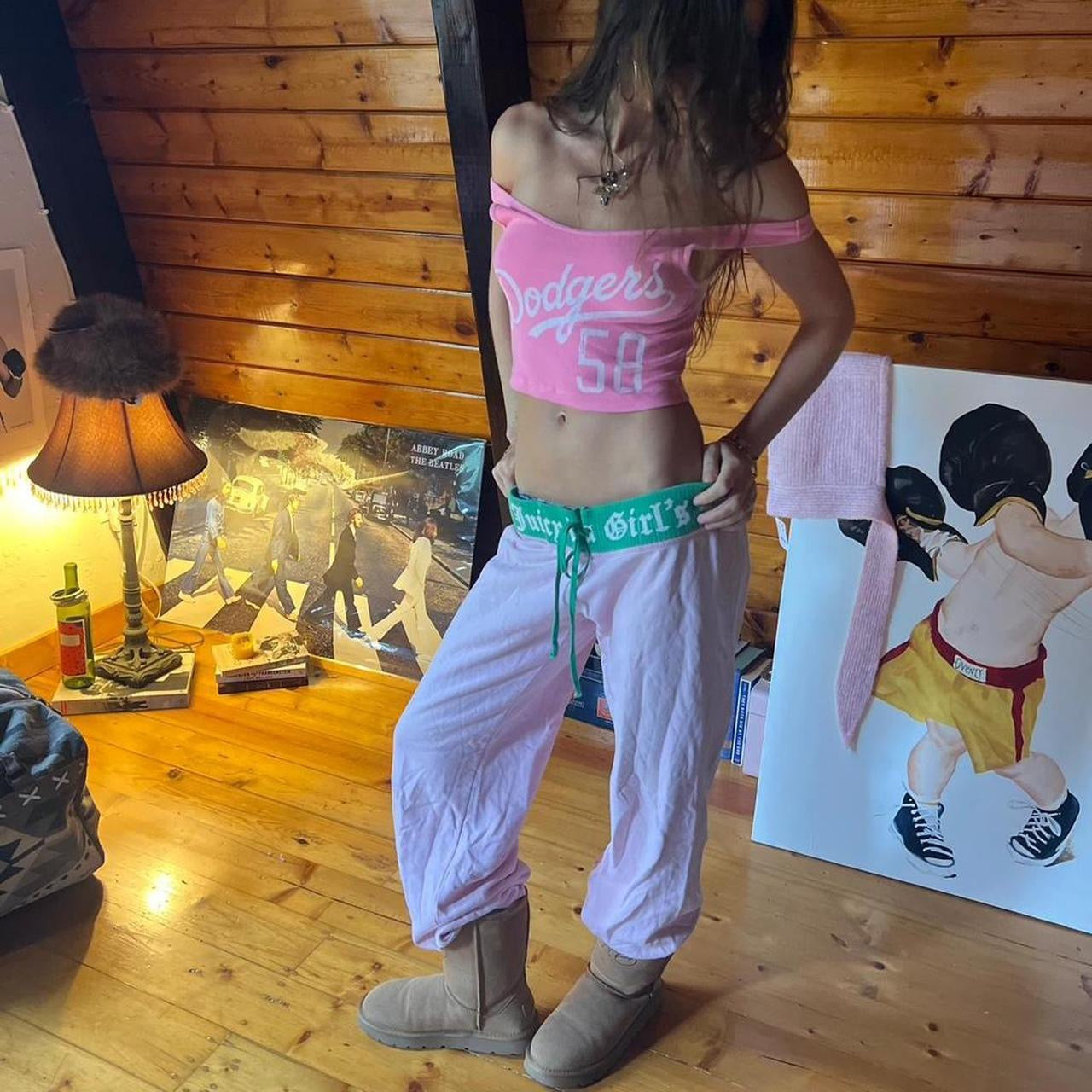 Vintage 90’s Juicy Couture pink sweatpants