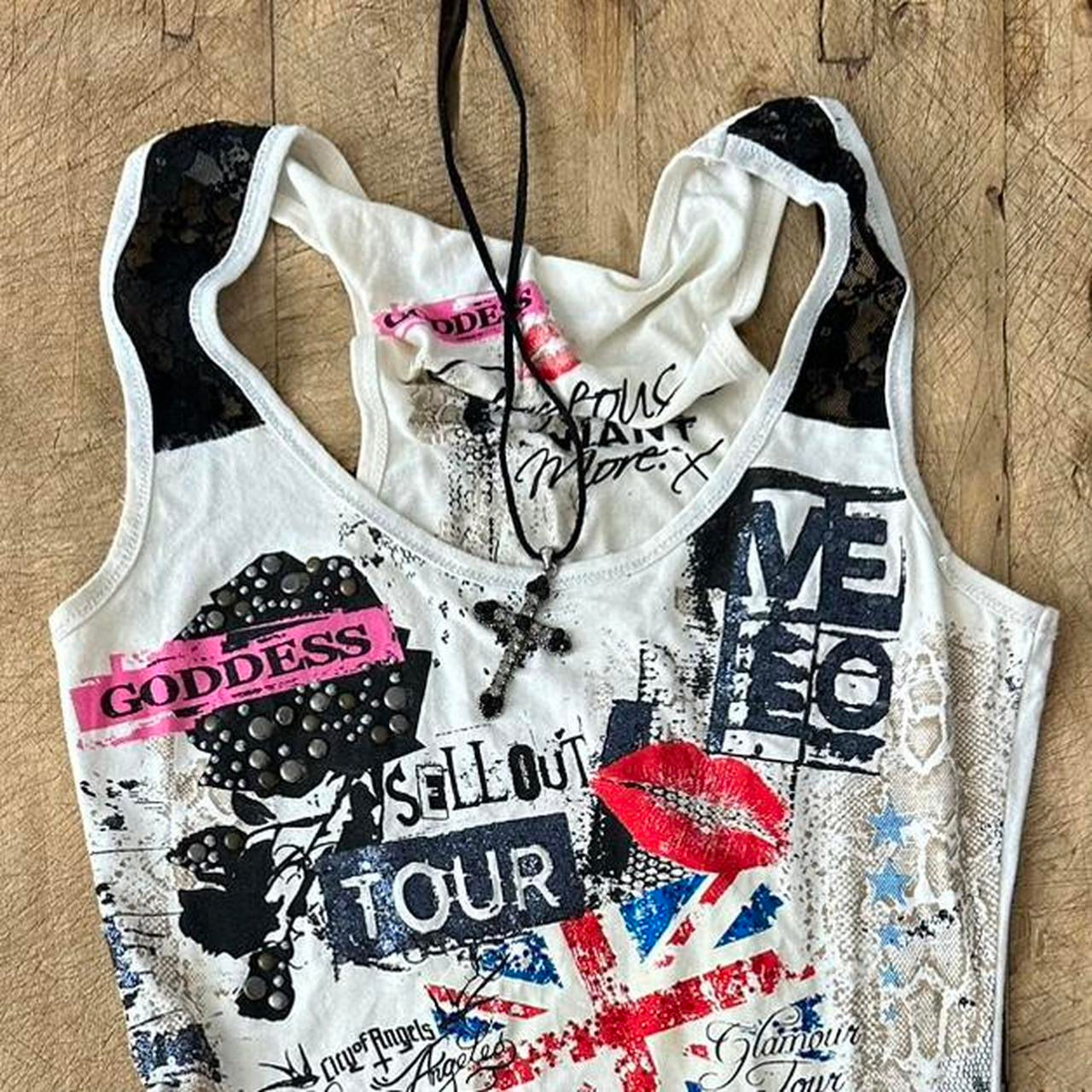 Vintage 00s Glamour Tour tank top