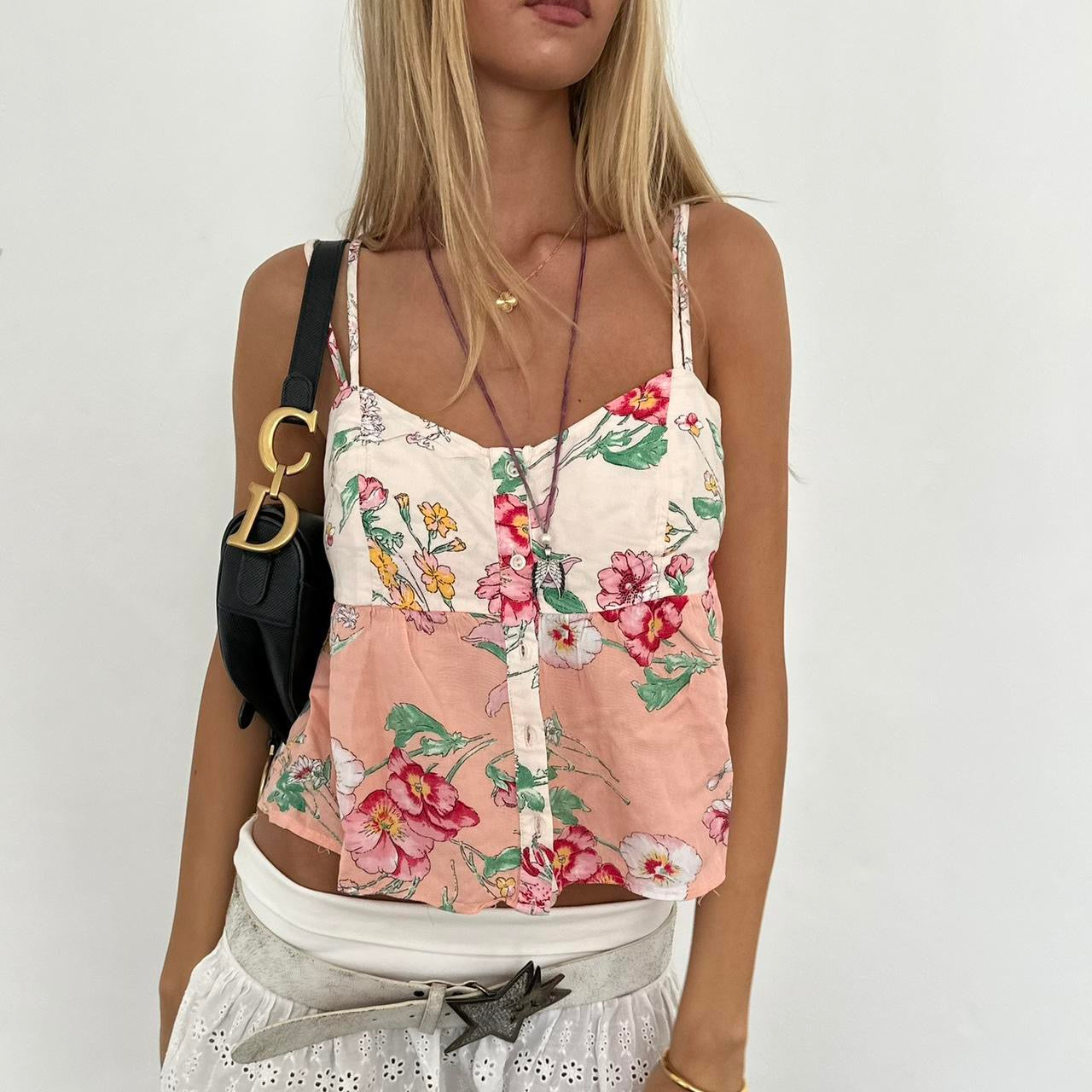 Vintage 90’s floral babydoll top