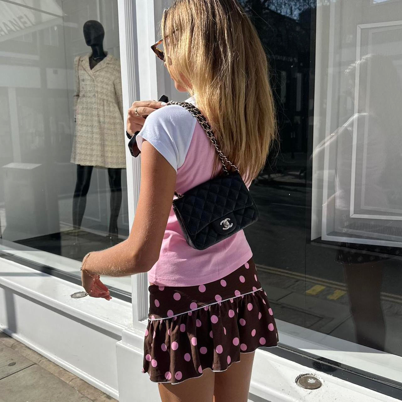 Vintage 2000’s Rodeo Drive pink baby tee