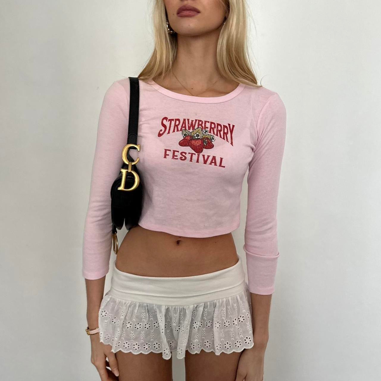 Vintage 2000s Strawberry Festival long sleeve top