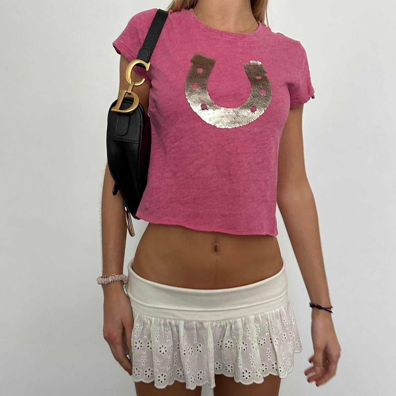 Vintage 90ās horse shoe baby tee āļøš