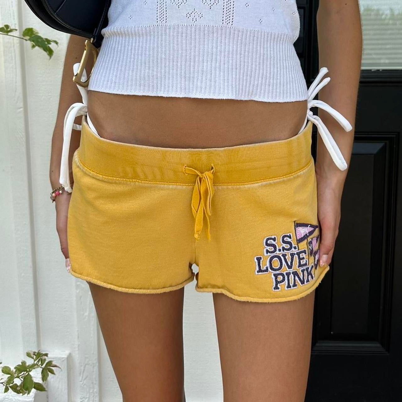 Vintage Victoria’s Secret 2000’s Pink yellow shorts