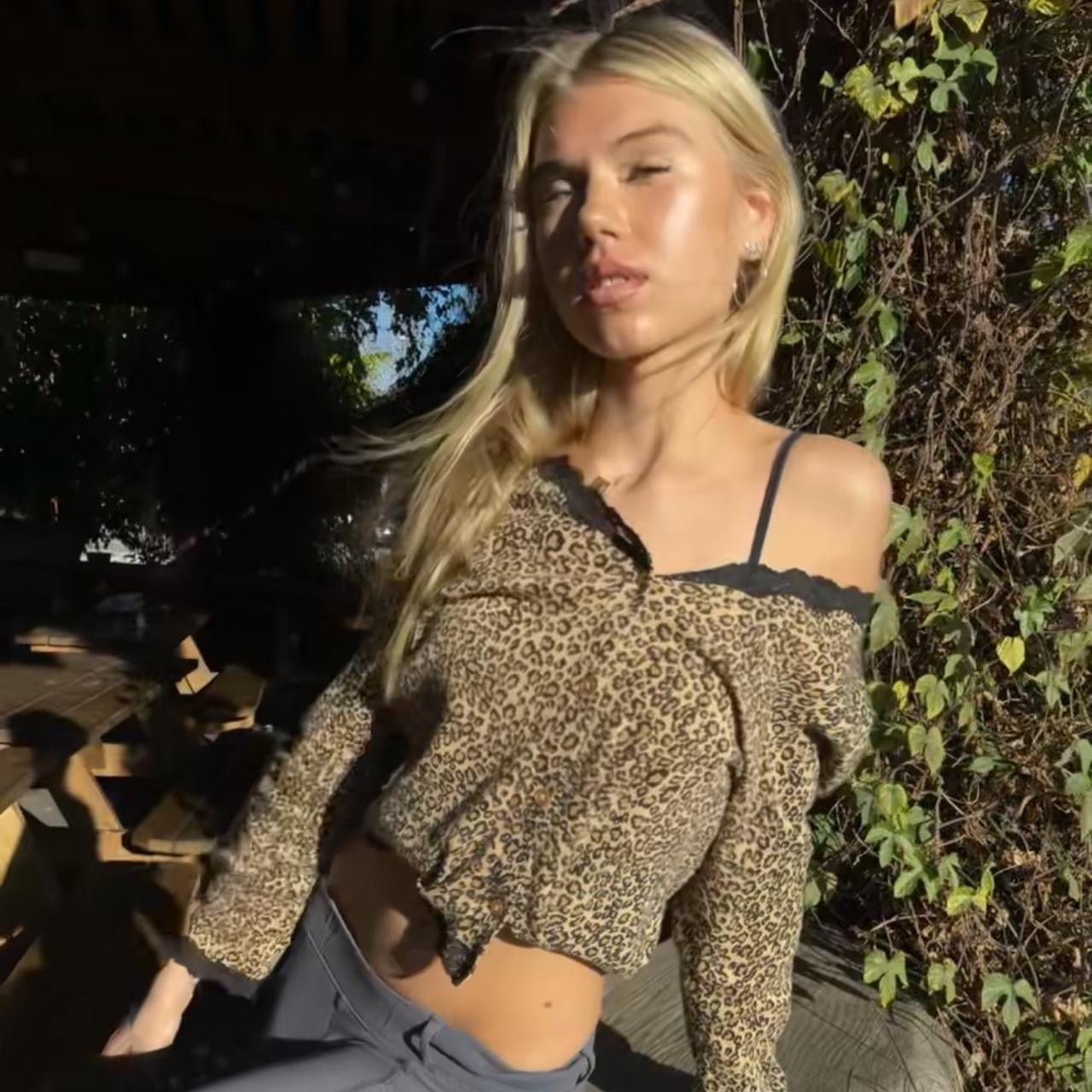 Vintage 90’s Victoria’s Secret leopard long sleeve top