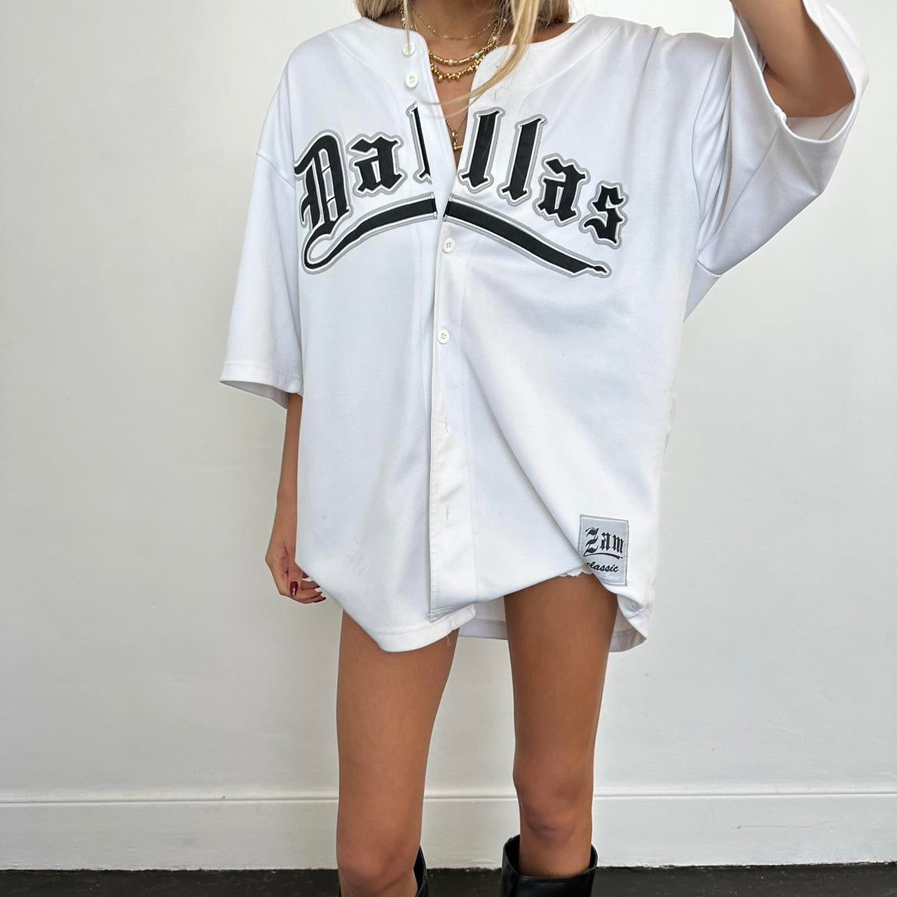 Vintage 90s Dallas white oversized jersey