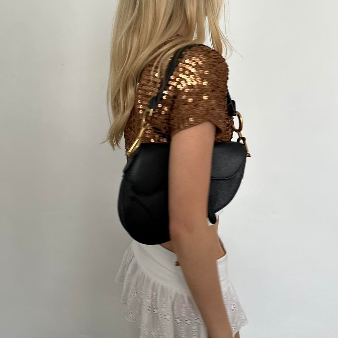 Vintage brown sequin top