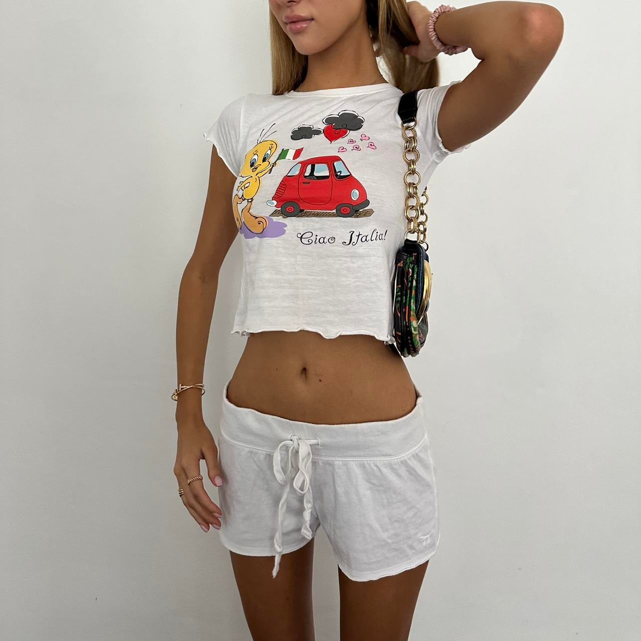 Vintage 90โs tweety ciao Italia rare baby tee ๐ฎ๐น