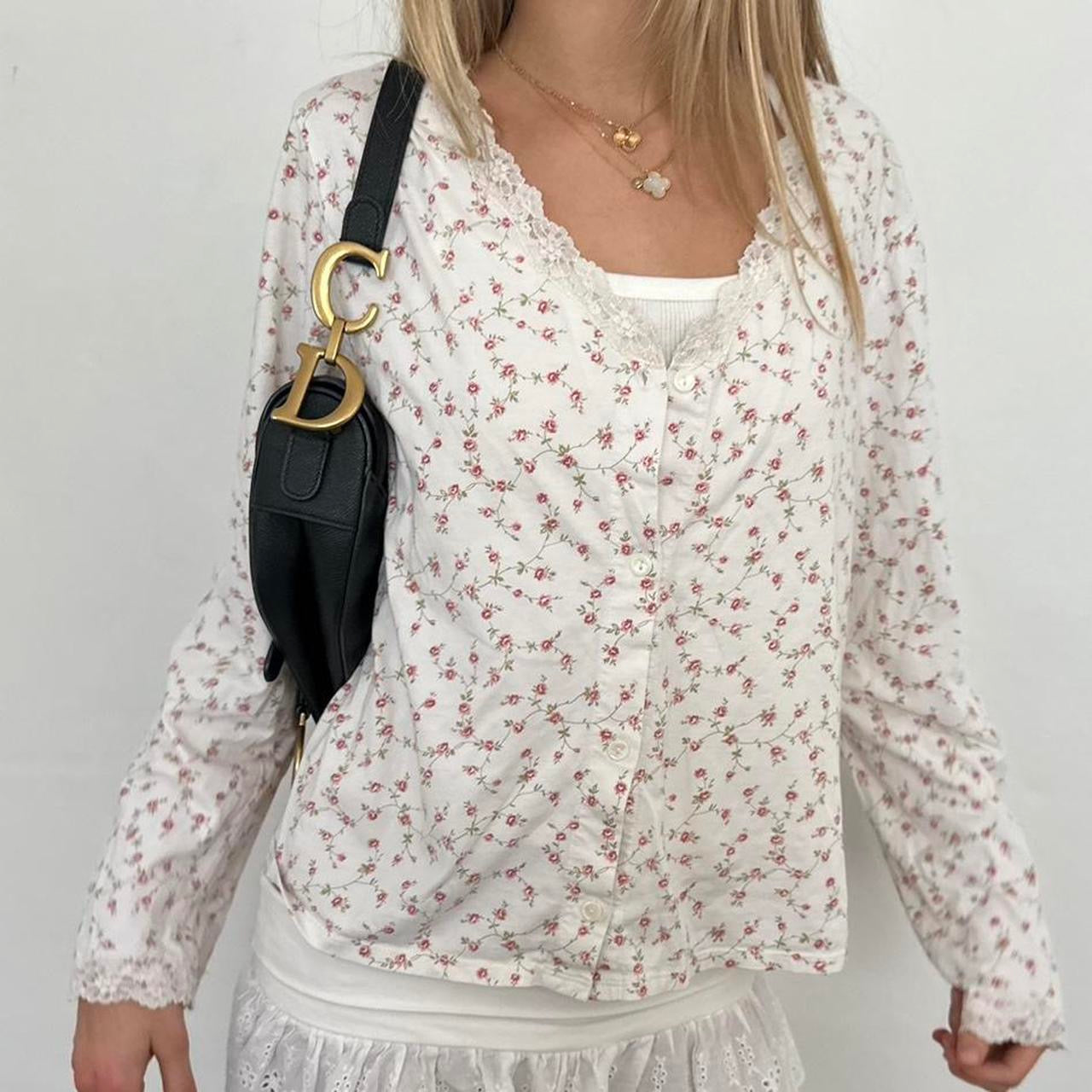 Vintage Victoria’s Secret 90’s floral cardigan top