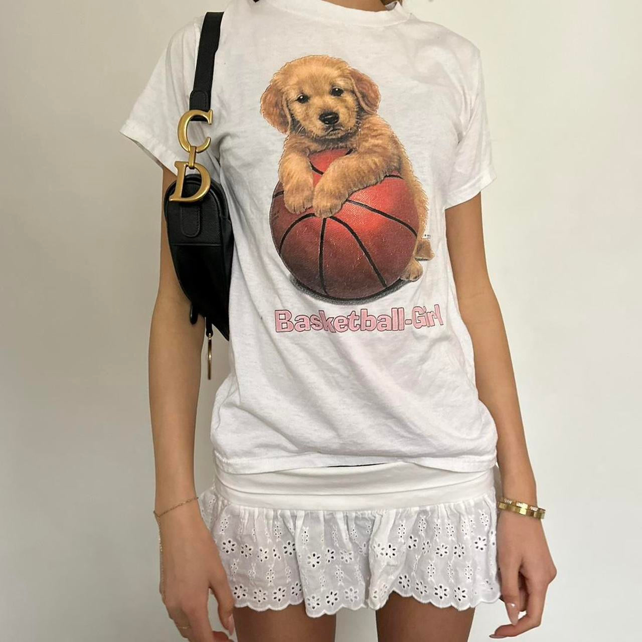 Vintage 90’s Basketball Labrador girl T-shirt