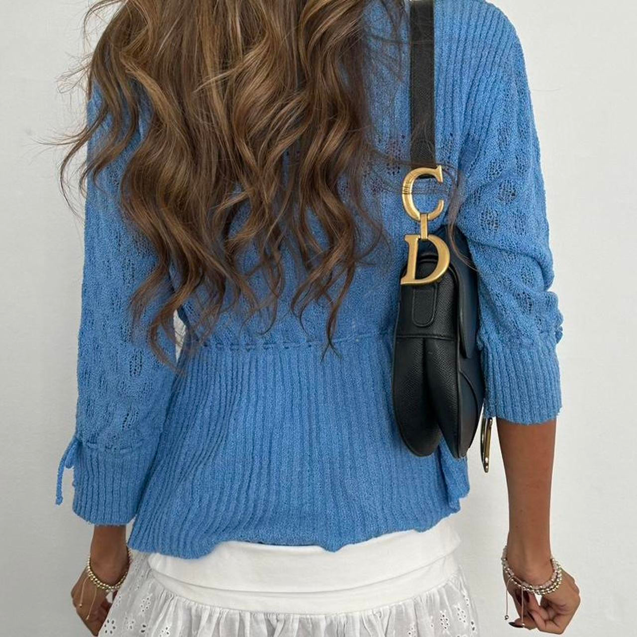 Vintage 2000s blue cardigan top