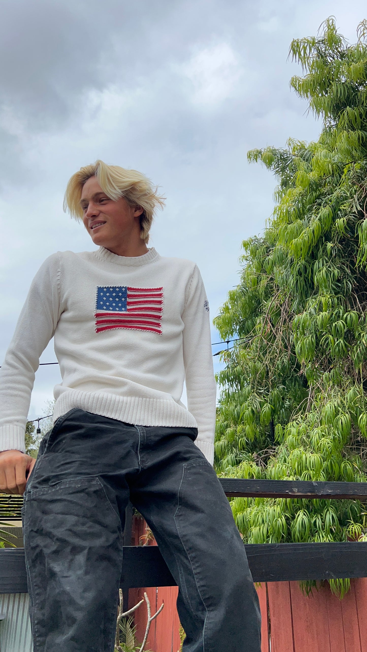Vintage Gant American Flag sweater