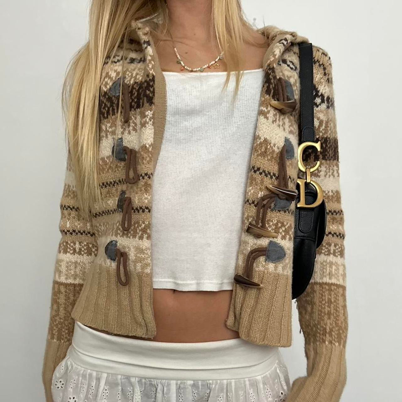 Vintage brown duffel sweater knit