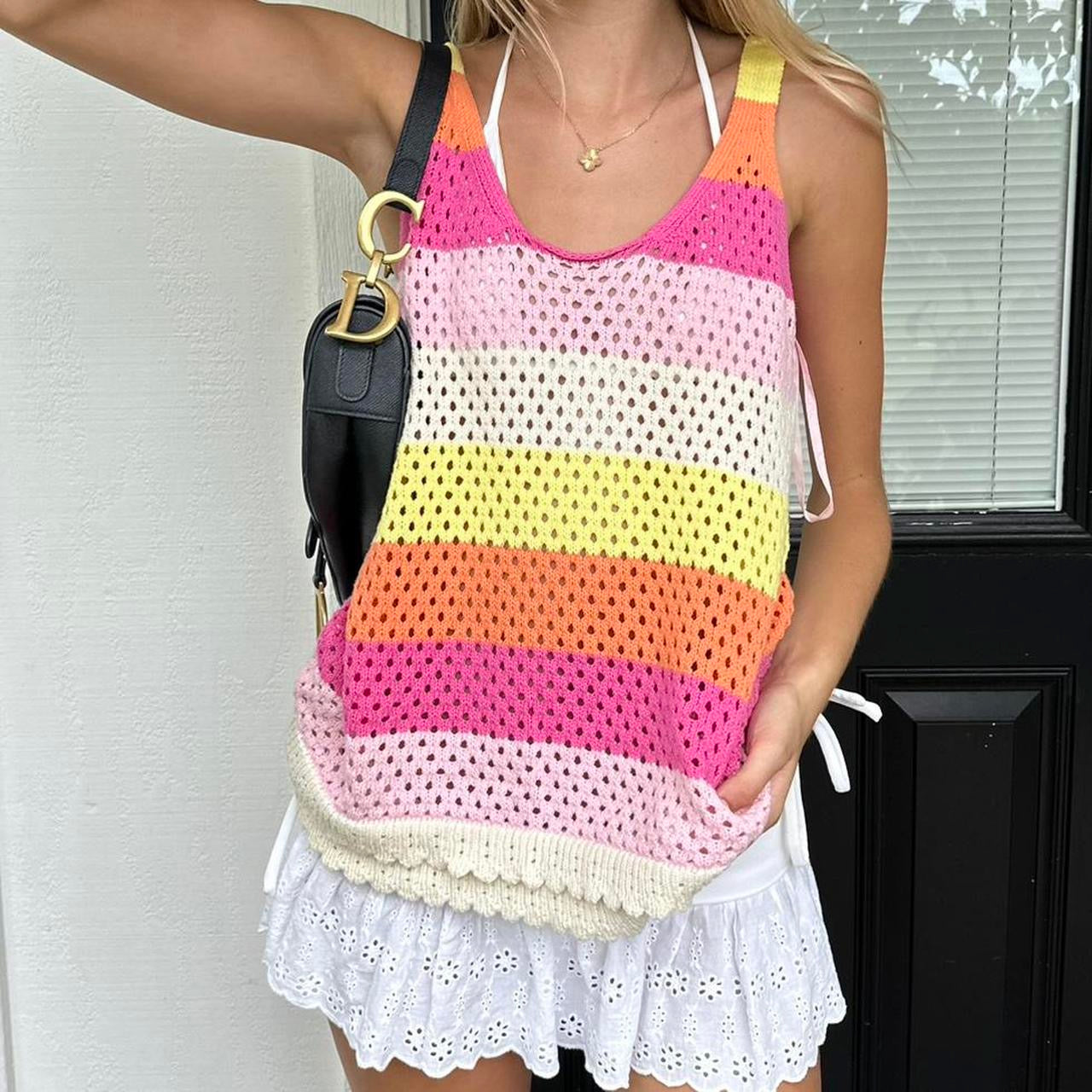 Vintage crochet summer top