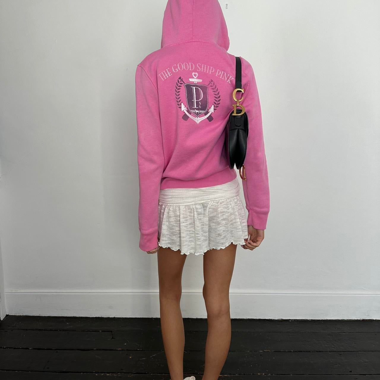 Vintage 2000s RARE Victoria’s Secret pink hoodie