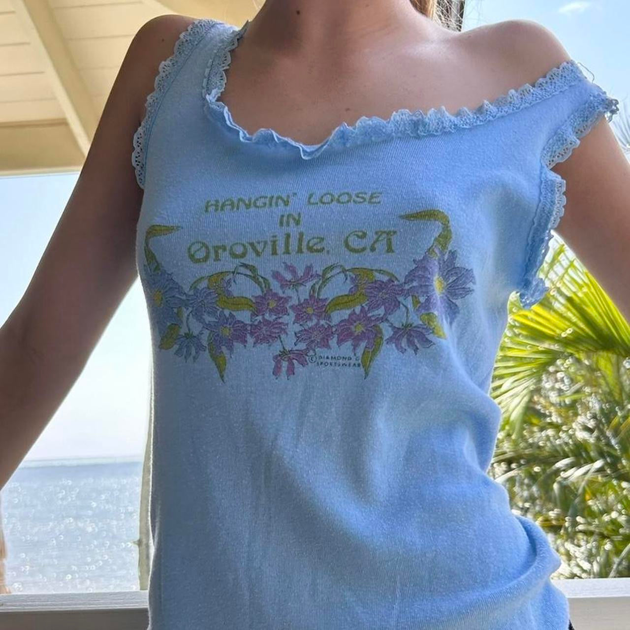 Vintage 90’s blue cami top