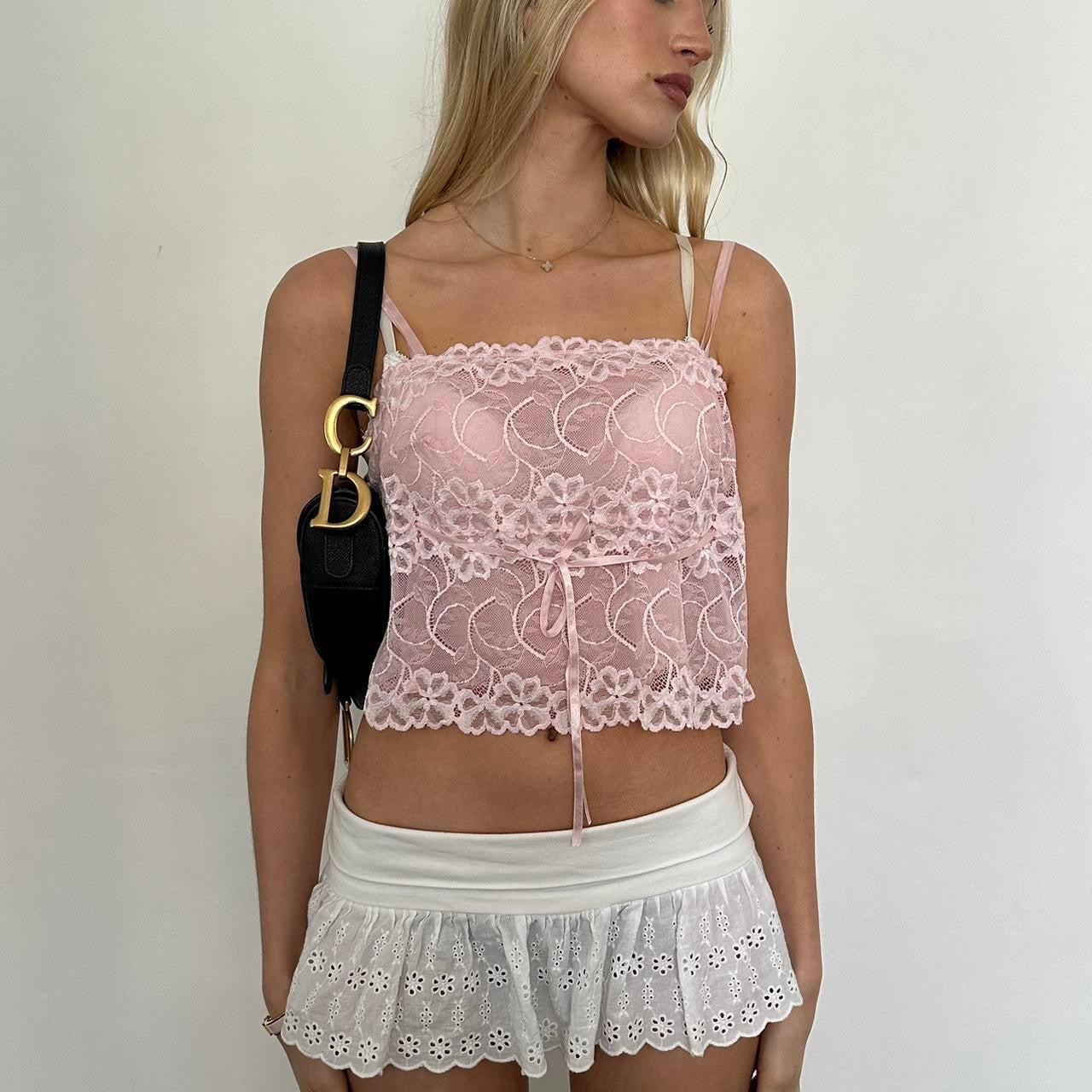 Vintage 90’s pink lace top