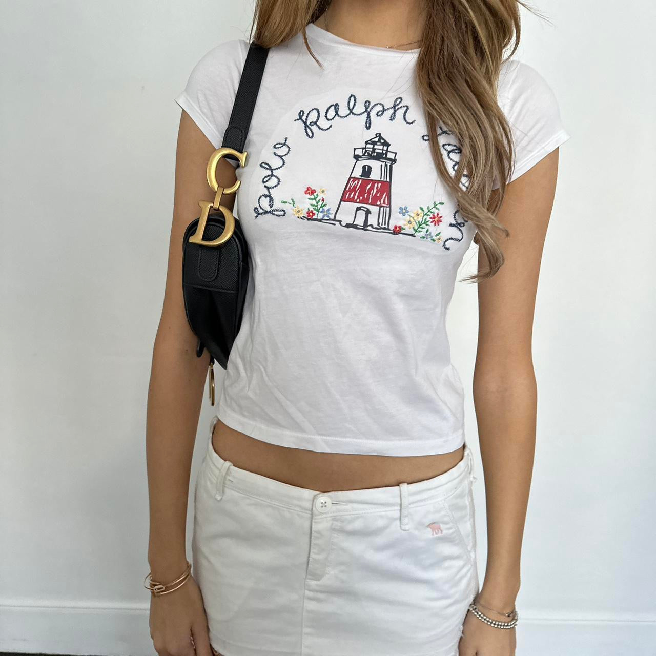 Vintage Polo Ralph Lauren lighthouse baby tee š