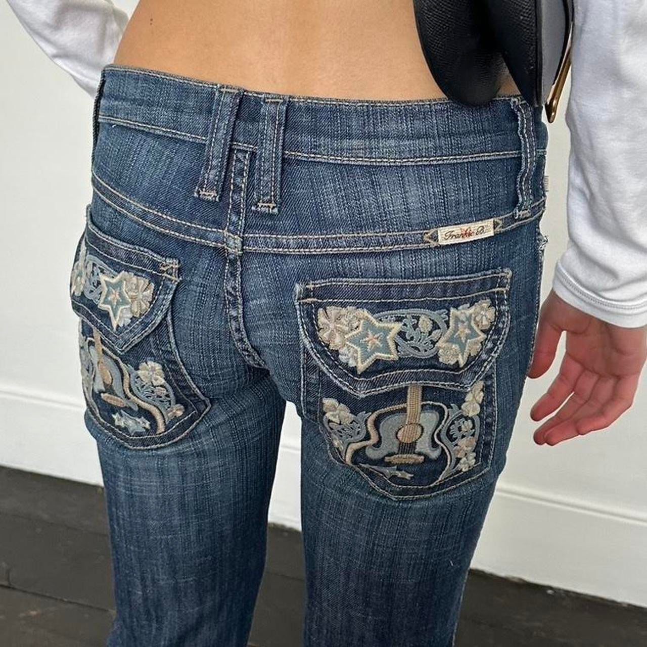 Vintage 90’s embellished guitar jeans