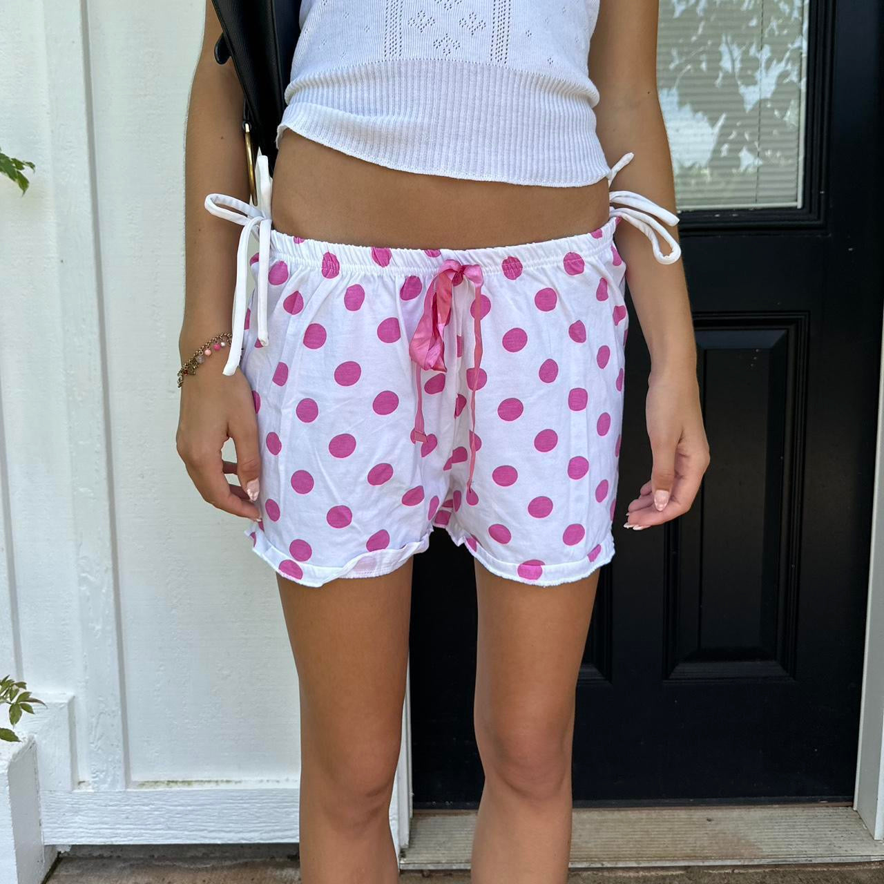 Vintage 2000’s pink polka dots shorts