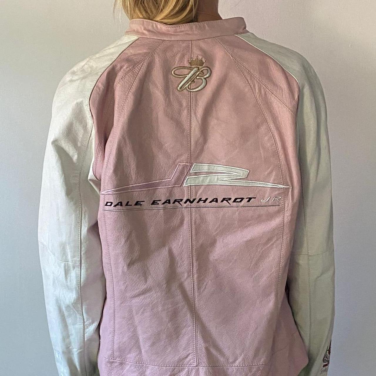 Vintage 90s pink racing jacket