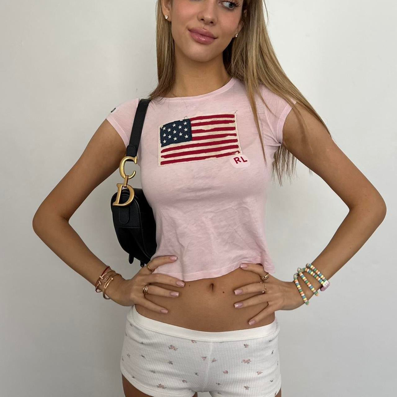 Vintage rare pink Ralph Lauren baby tee