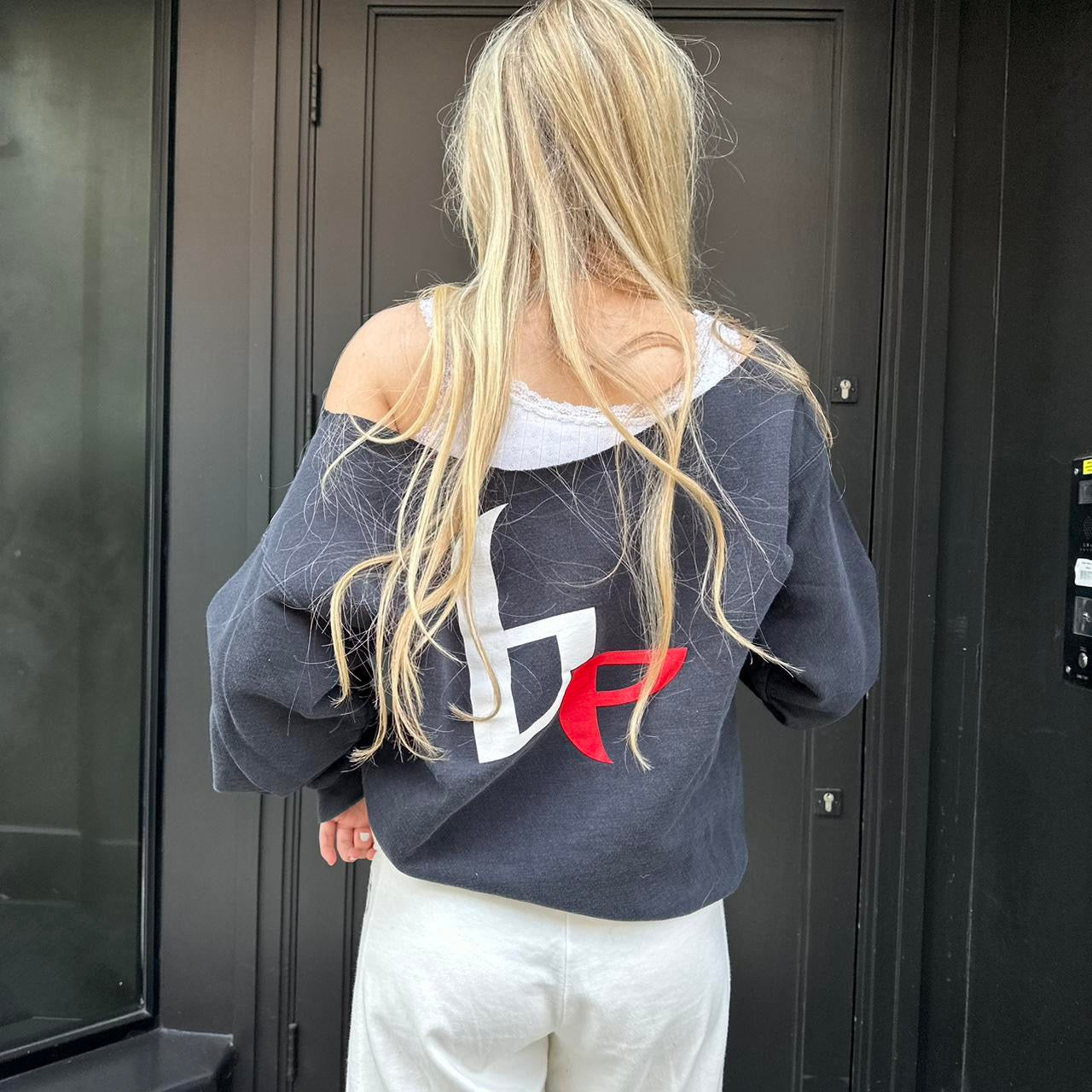 Vintage Beach Elite skater off shoulder sweatshirt