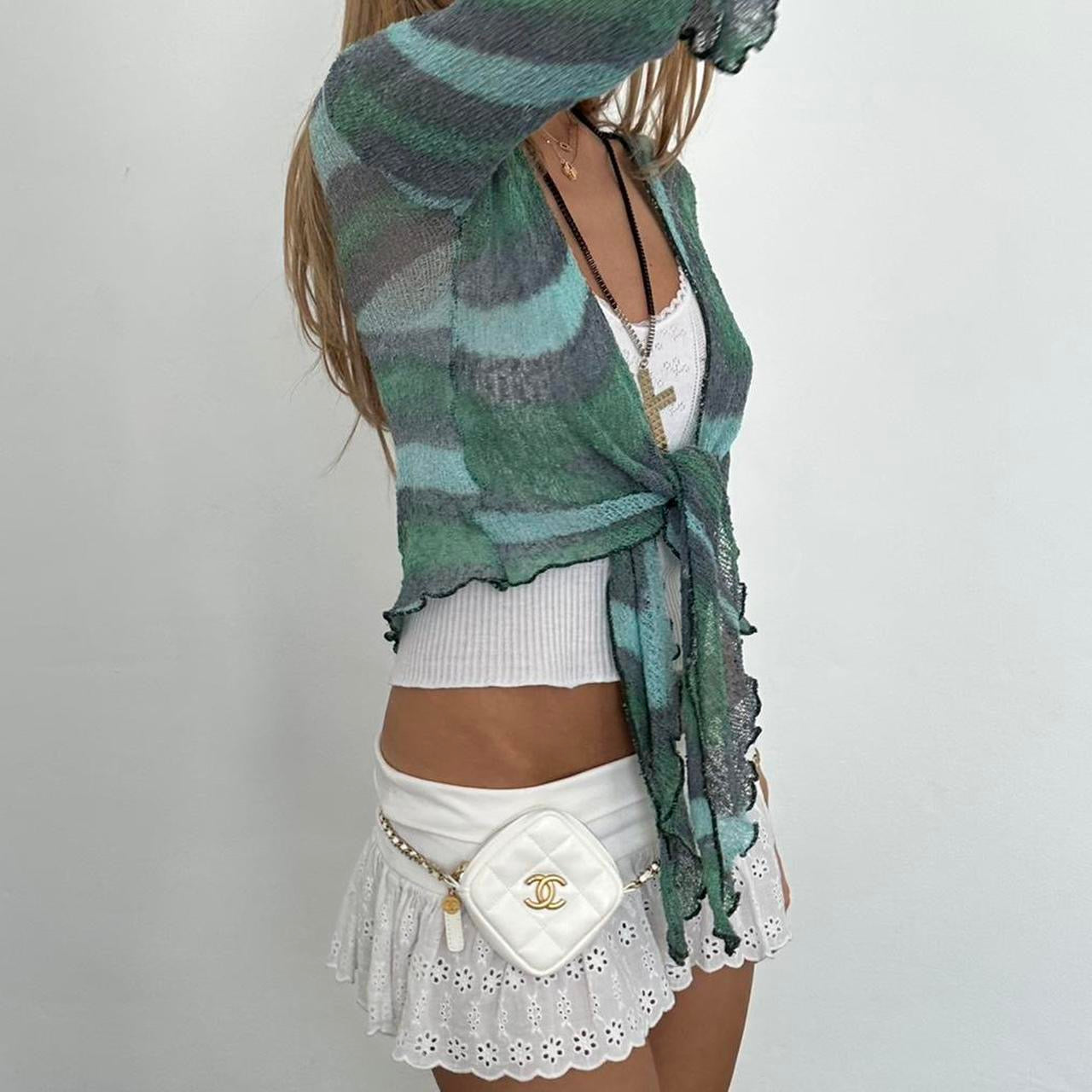 Vintage camouflage layering top