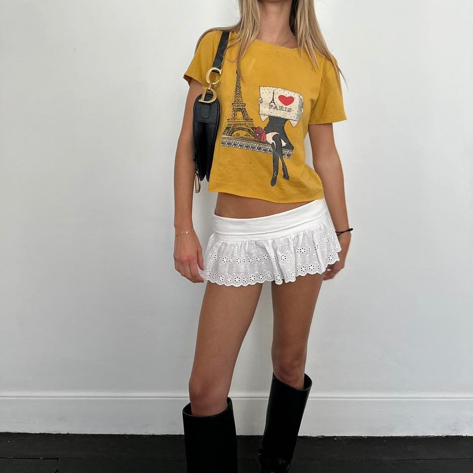Vintage 2000ās graphic Paris baby tee