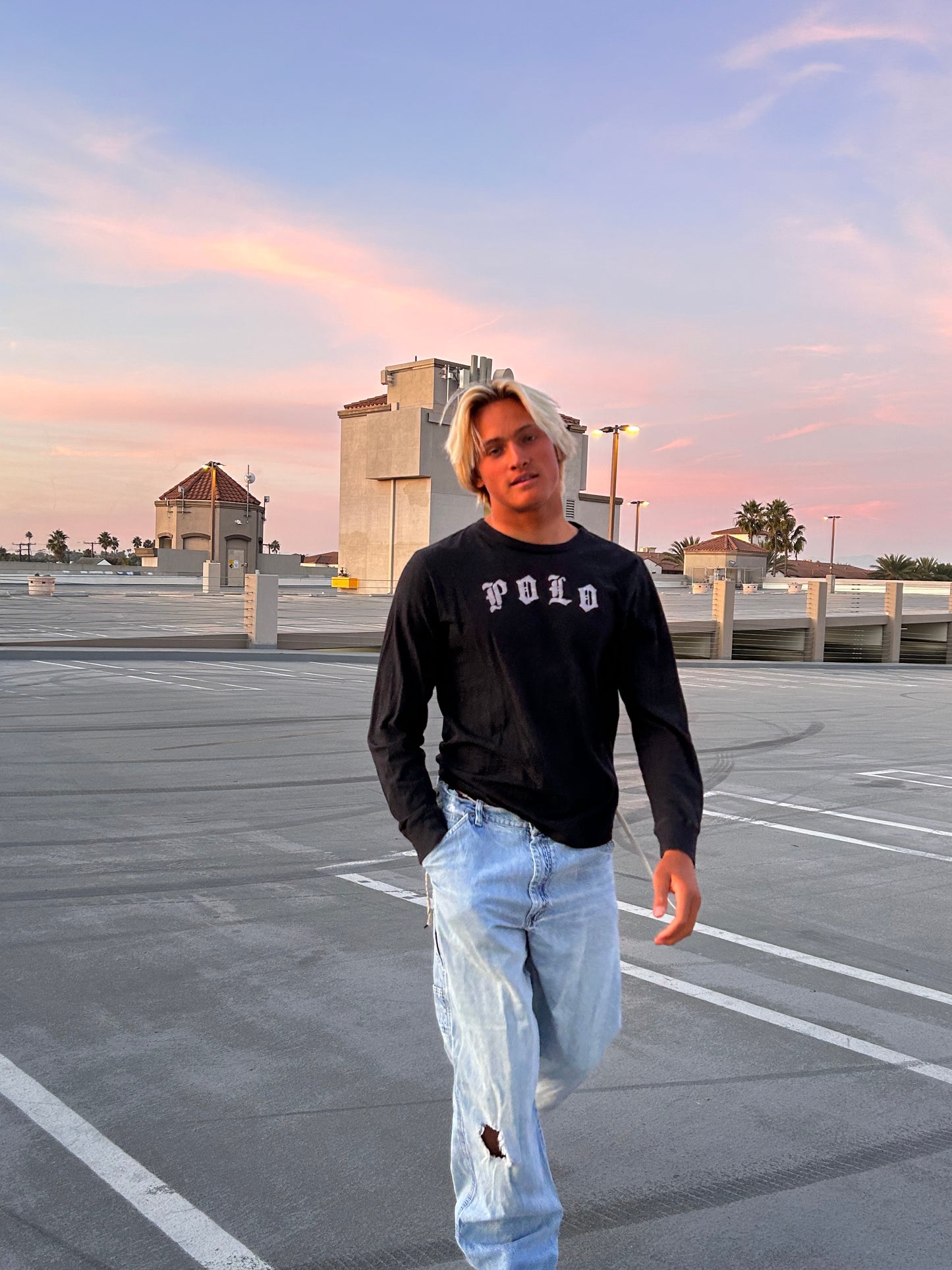 Vintage Ralph Lauren Polo script letter top