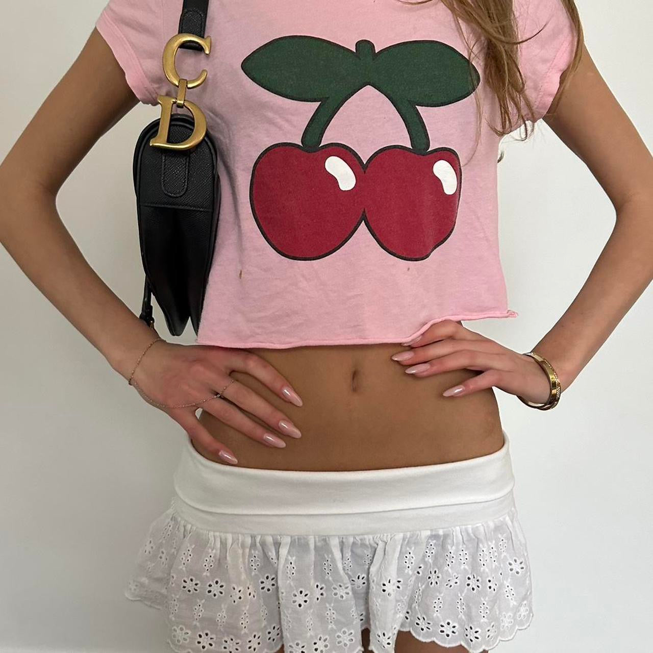 Vintage Cherry baby tee