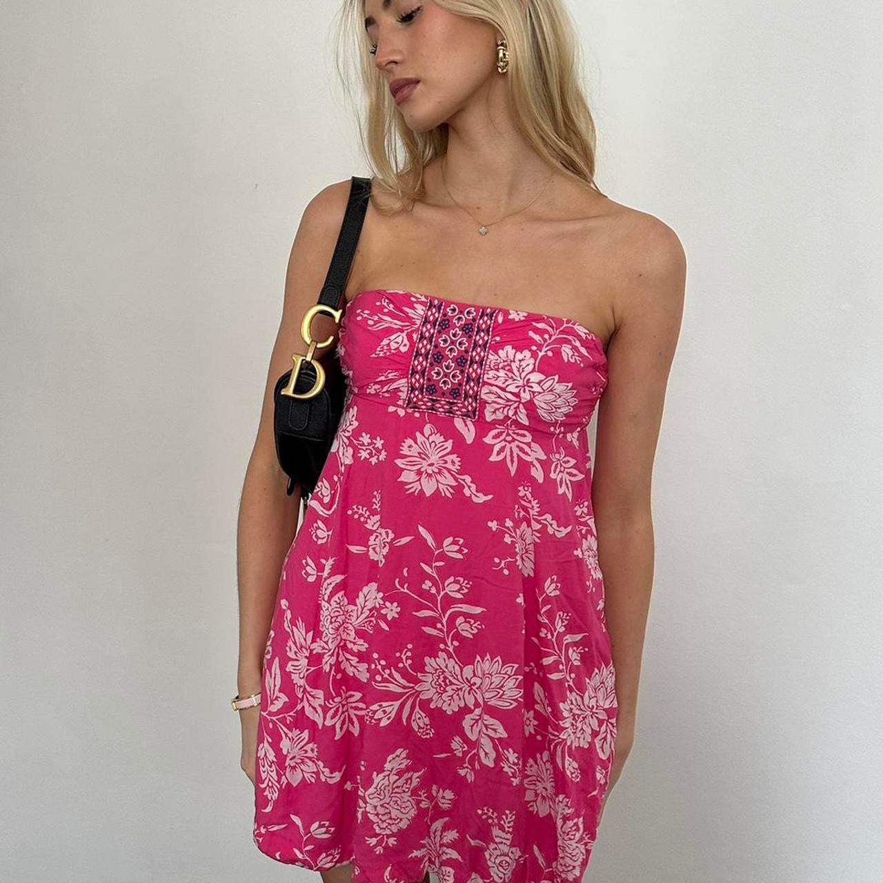 Vintage 2000s Abercrombie & Fitch strapless dress