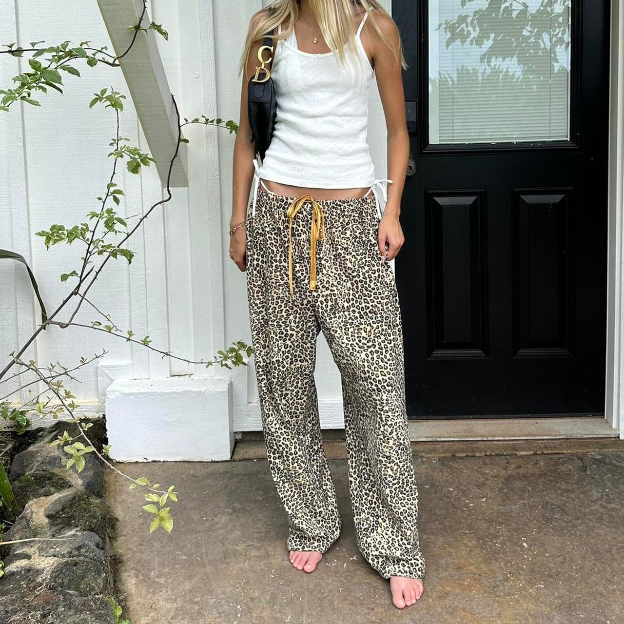 Vintage 2000’s leopard print pants
