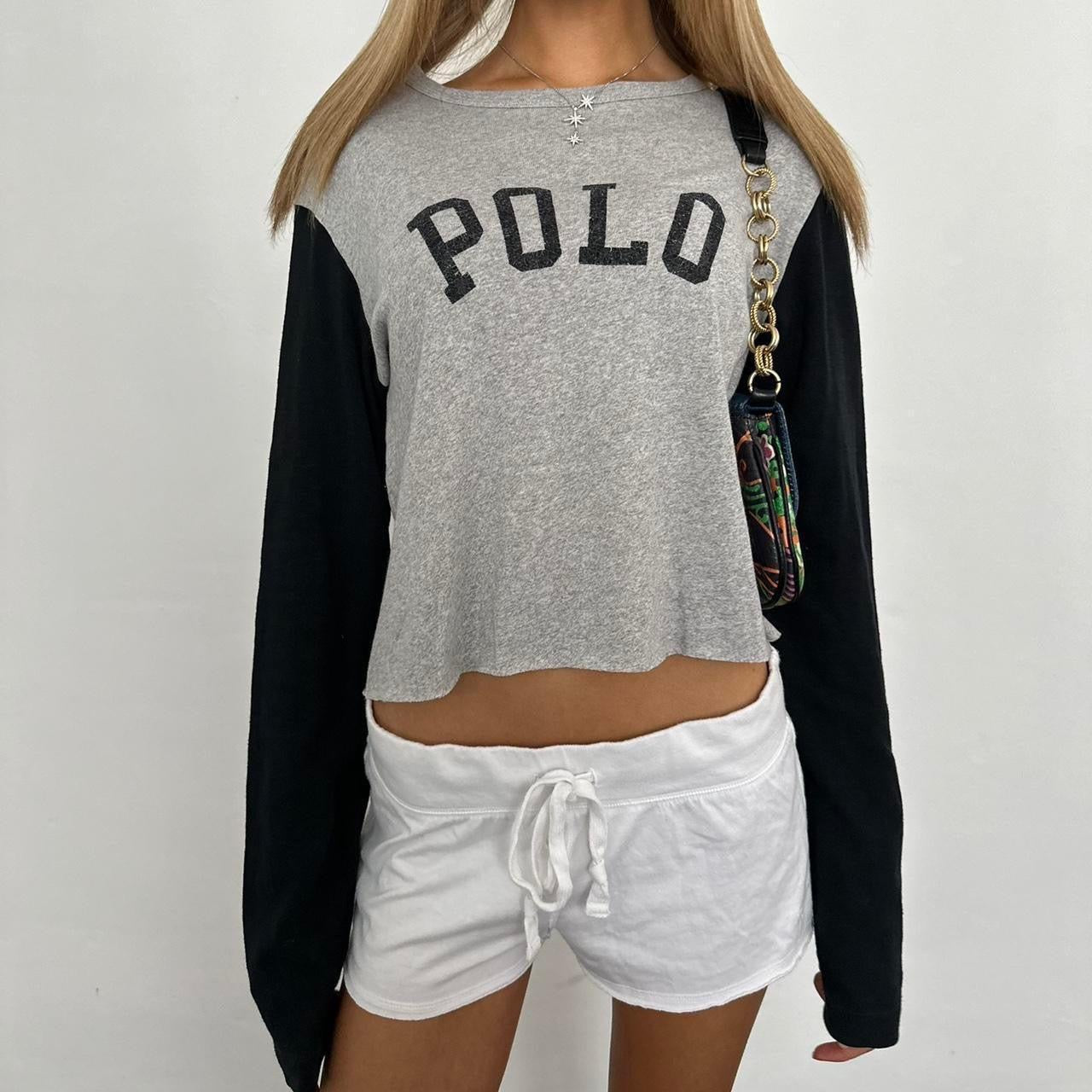 Vintage Ralph Lauren preppy grey top